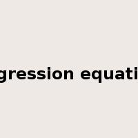 regression equation是什么意思