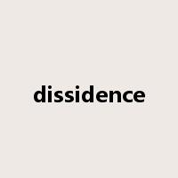dissidence是什么意思