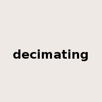 decimating是什么意思