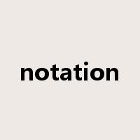 notation是什么意思