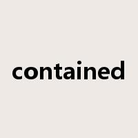 contained是什么意思