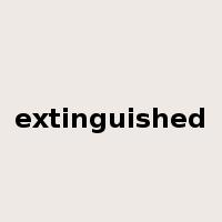 extinguished是什么意思