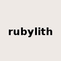 rubylith是什么意思