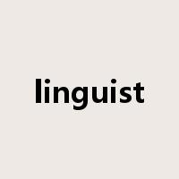 linguist是什么意思