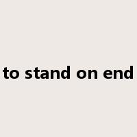 to stand on end是什么意思
