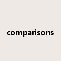 comparisons是什么意思