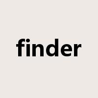 finder是什么意思