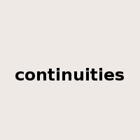 continuities是什么意思