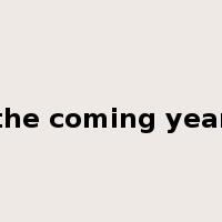 the coming year是什么意思