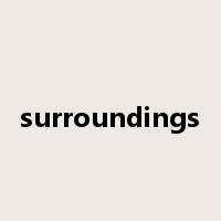 surroundings是什么意思