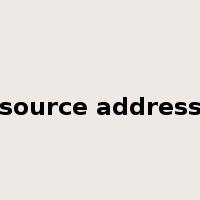 source address是什么意思