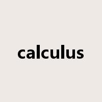 calculus是什么意思