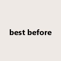 best before是什么意思