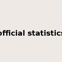 official statistics是什么意思
