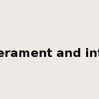 temperament and interest是什么意思