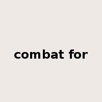 combat for是什么意思