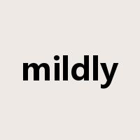 mildly是什么意思