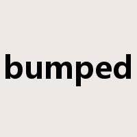 bumped是什么意思