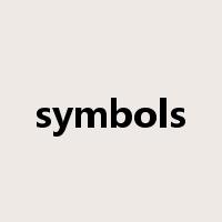 symbols是什么意思