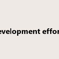 development efforts是什么意思