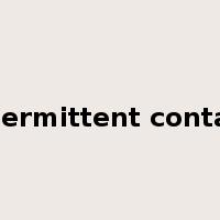 intermittent contact是什么意思