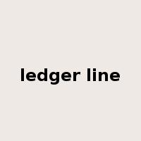 ledger line是什么意思