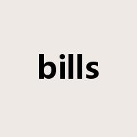 bills是什么意思