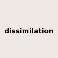 dissimilation是什么意思