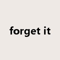 forget it是什么意思
