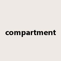 compartment是什么意思