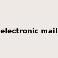 electronic mail是什么意思
