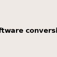 software conversion是什么意思