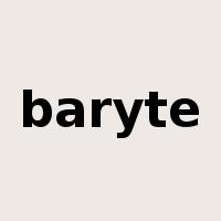 baryte是什么意思