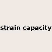 strain capacity是什么意思