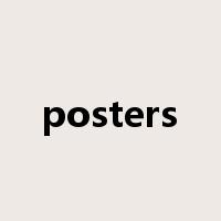 posters是什么意思