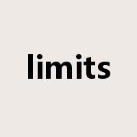 limits是什么意思
