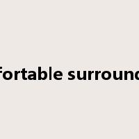 comfortable surroundings是什么意思