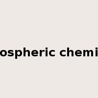 atmospheric chemistry是什么意思