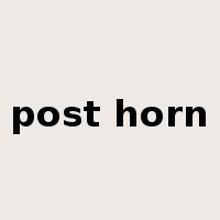 post horn是什么意思