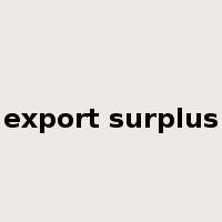 export surplus是什么意思