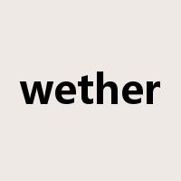 wether是什么意思