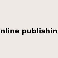 online publishing是什么意思