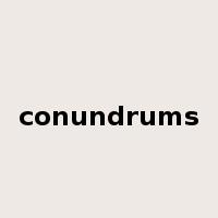 conundrums是什么意思