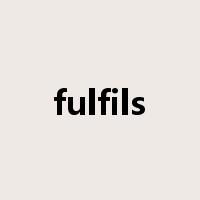 fulfils是什么意思