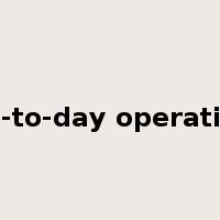 day-to-day operations是什么意思