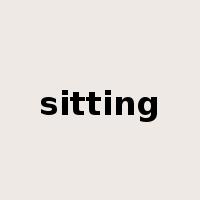 sitting是什么意思