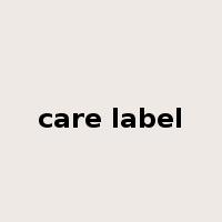 care label是什么意思