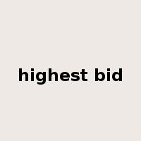 highest bid是什么意思