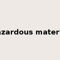 hazardous material是什么意思