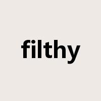 filthy是什么意思